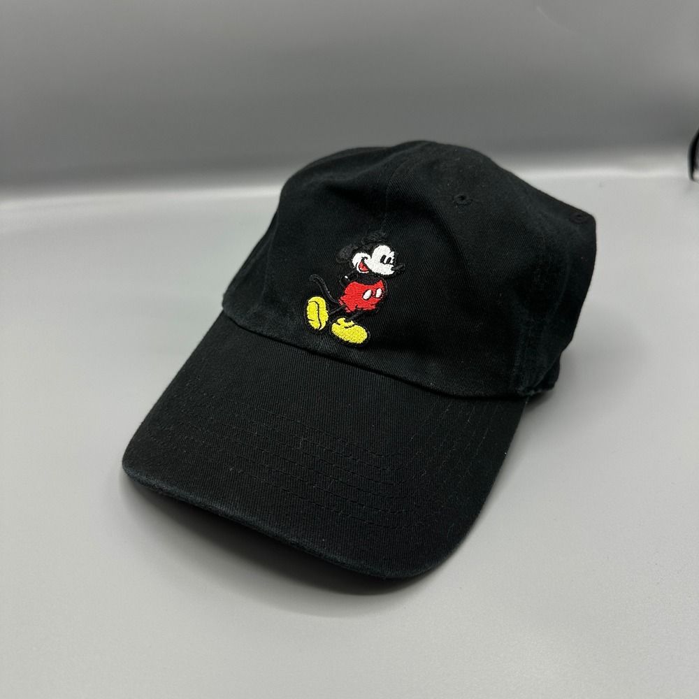 Ethos Mickey Mouse Embroidered Black Disney Dad Hat Adjustable Baseball Cap Mens